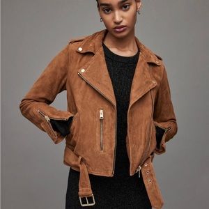Allsaints Suede Balfern Biker Jacket Size 0